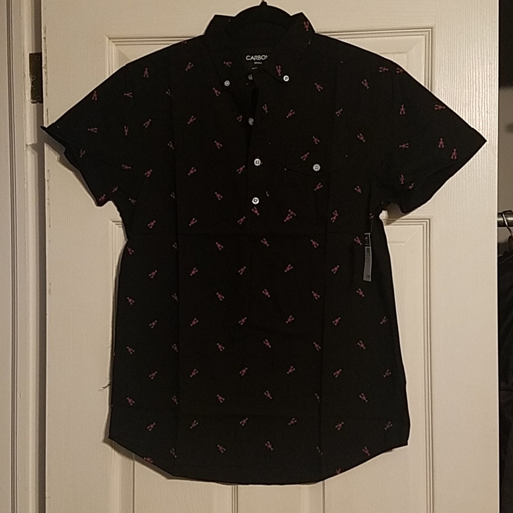NWT lobster print short-sleeve shirt